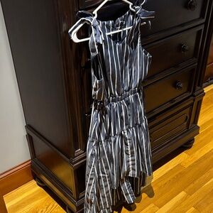 Habitual Navy and White Striped Dress